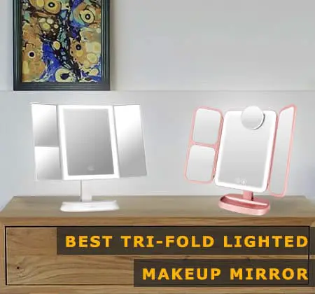 Featured Image of Best Tri-fold Lighted Makeup Mirror